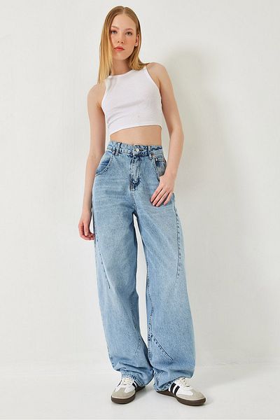 Bianco Lucci Women's Claw Denim Trousers 5231 60261294