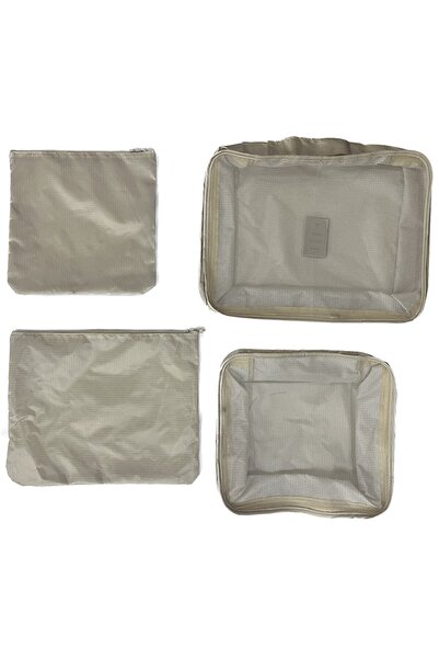 Miniso Minigo Serisi 4'lü Seyahat Çantası Seti - Haki