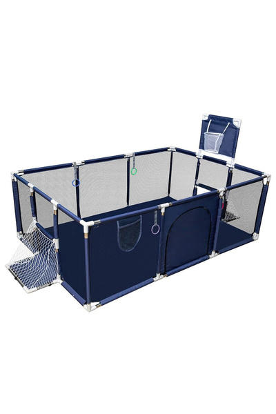 Primo Plus Large Toddler Stainless Steel Pipe Foldable Safe Playpen For Twin ...