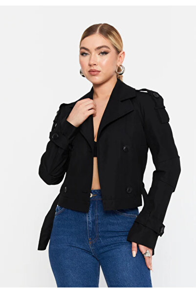 Heggo سترة فلورا النسائية القصيرة