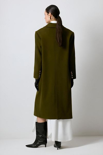 Touche Long Khaki Cashew Coat - Mkn3053