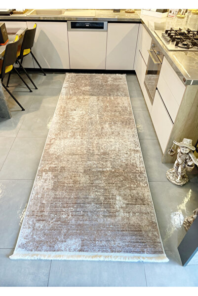 Brillant Yüksek Kalite - Kaymaz Taban Saçaklı Koridor Mutfak Salon Kesme Yoll...