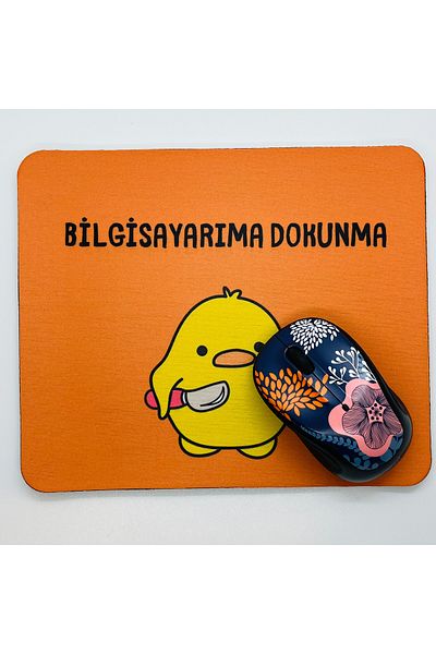 Duxy Cute Chick Mouse Pad, 21X17 Cm, Non-Slip Base, Comfortable and Soft Mousepad for Home, Office, and Gaming