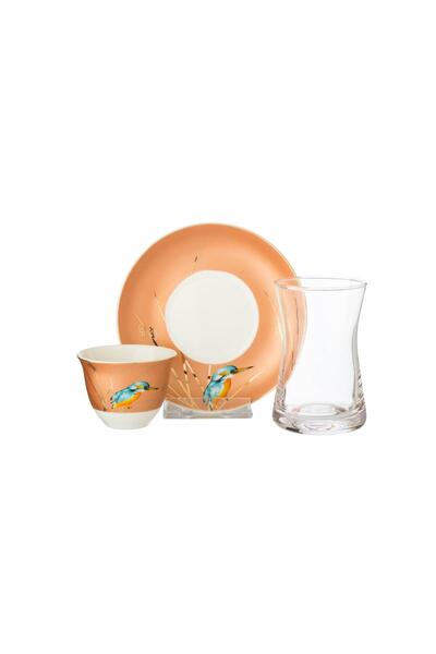 Dania 18 Piece Tea and Coffee Cup Set Classic Graphics