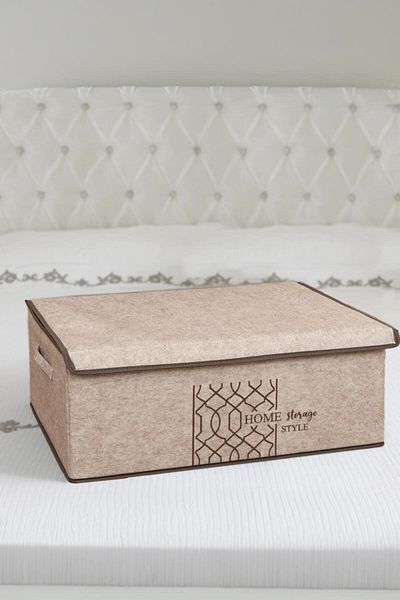 ALAS Beige Base Box - Felt Cover, 50X40X19 cm