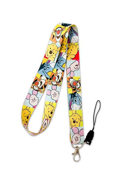 PABALAS Ior Tiger Pattern Neck Lanyard Strap Name Badge Holder for Winnie-The-Pooh and Piglet - Phone Strap