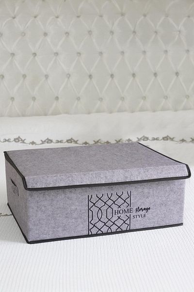 ALAS Gray Felt Covered Base Box - 50X40X19 cm