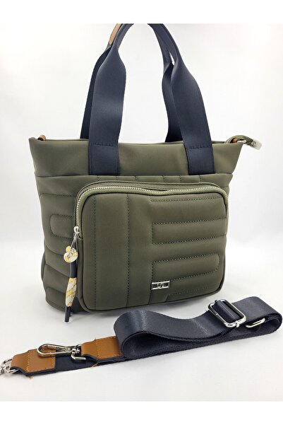 SARACH kapitone modelli geniş hacimli sportif el ve omuz kadın çantası