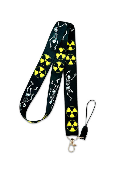 PABALAS Suport pentru insignă de identificare cu model schelet de radiologie - curea pentru telefon