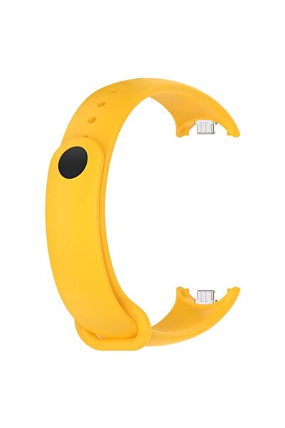 Alstrap Xiaomi Mi Band 8/Band 9 Uyumlu Metal Tırnaklı Uzun Ömürlü Silikon Kordon