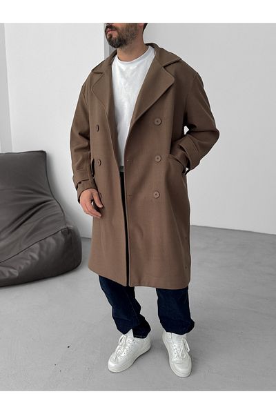 BYBASICMAN Light Brown Oversize Cashew Coat V-50-09