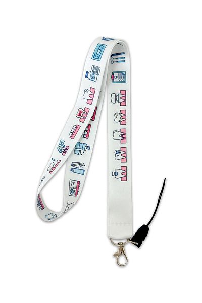 PABALAS Hospital Dentist-Dentist Pattern Neck Lanyard Strap Name Badge Holder-Phone Strap