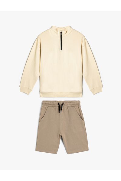 Koton Trainingsanzug-Set, Sweatshirt und Shorts