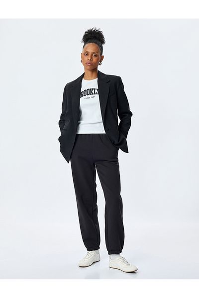 Koton Άνετη εφαρμογή Jogger Sweatpants με δεμένες τσέπες στη μέση