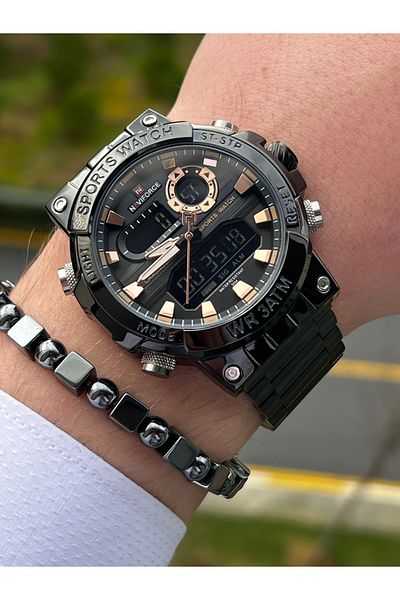 Naviforce Men's Wristwatch and Bracelet Gift