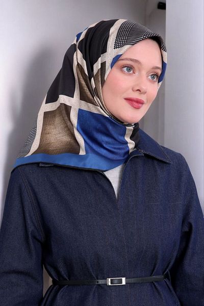 Levidor Φουλάρι με τετράγωνο σχέδιο Trend Twill