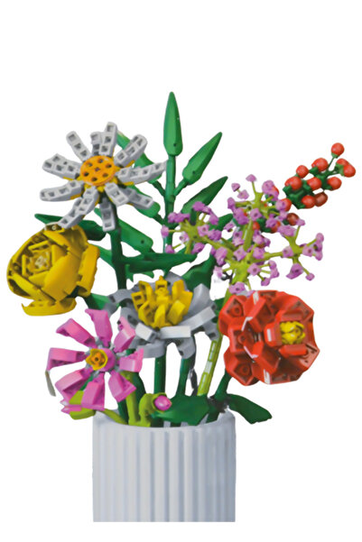 CToys Toy Mini Block Flower 087C (Mixed Model 1 Pcs)