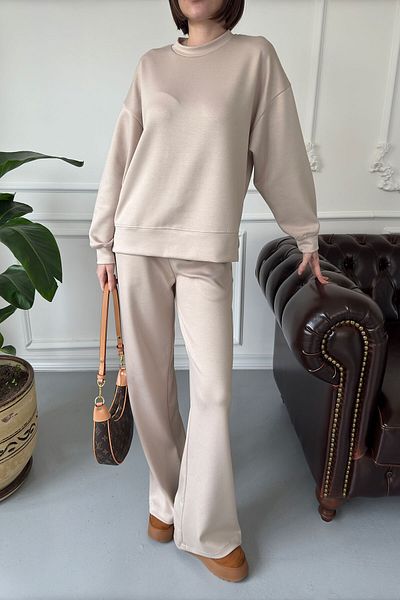 MAGARDE Original Crew Neck Basic Set - Beige