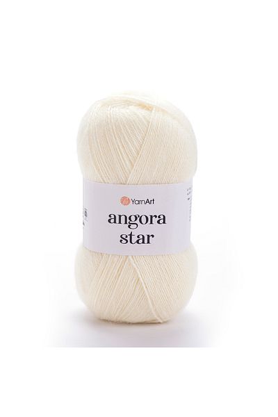 Yarnart Angora Star Πλεκτό Νήμα Εκρού - 502
