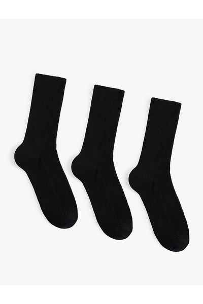 Koton Cotton Basic 3-Piece Socks Set