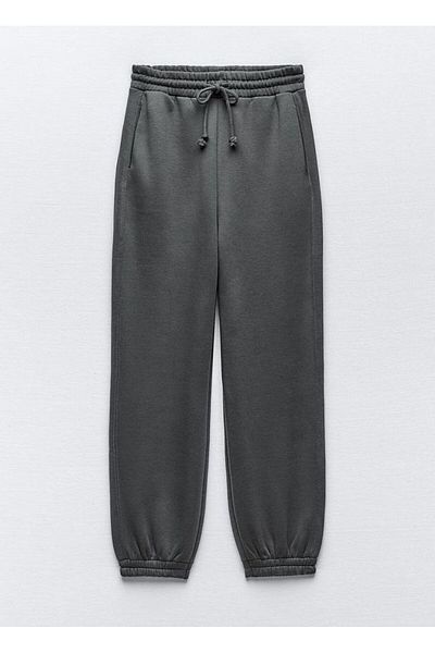 THE WHITE Winter Elastic Leg Full Cotton Sweatpants