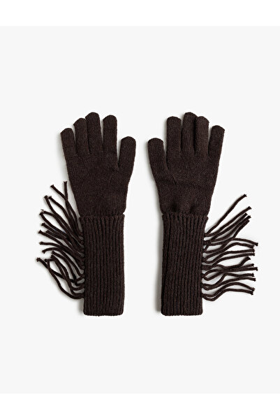 Koton Eldiven Örgü Uzun Püskül Detaylı