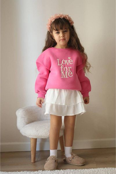 Yalçınoğlu Kids Stylish Sweatshirt & Skirt Special for Tiny Fashioners I Stylish and Comfortable for Girls I Girl's Clothing