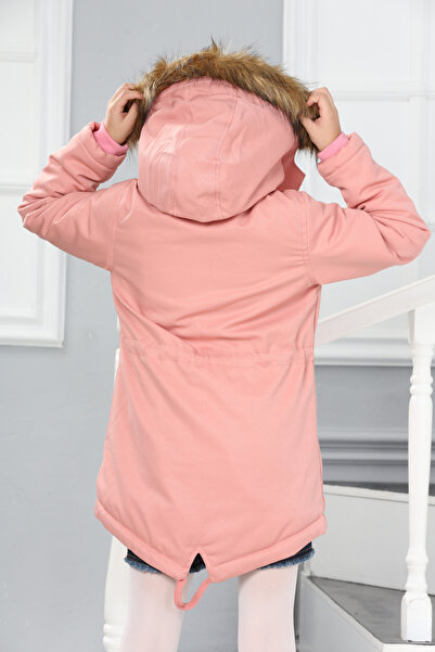 Your Consent Kız Çocuk Kışlık Kalın İç Kısmı Polar Uzun Parka Model Mont