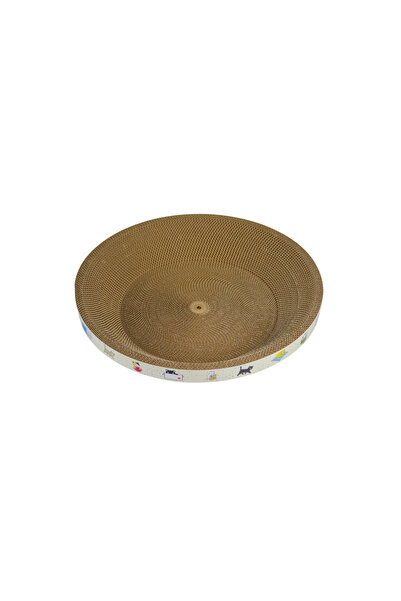 Rotipet Cardboard Cat Scratching Round Cat Bed 45X45X9