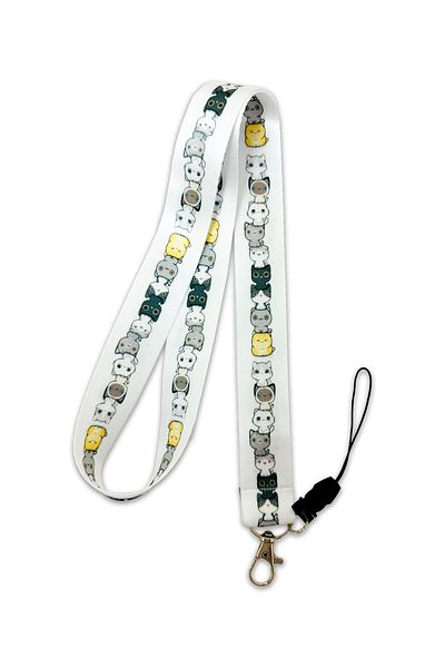 PABALAS Cute Cats Pattern Neck Lanyard Strap Name Badge Holder-Phone Strap