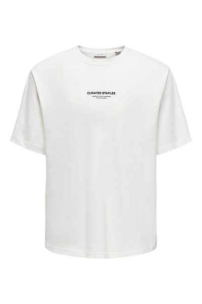 Only & Sons Onscurated Rlx Print Ss White Men's T-Shirt 22030925
