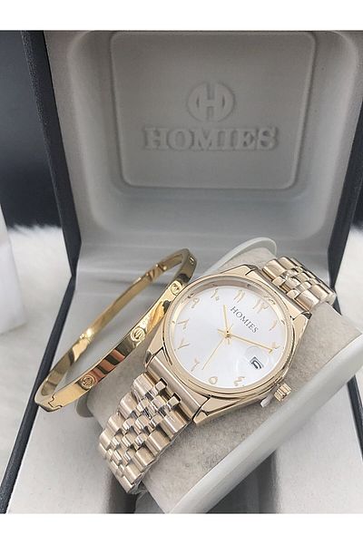 Homies Women's Watch New Season with Steel Bracelet Gift Hmse- 202062205