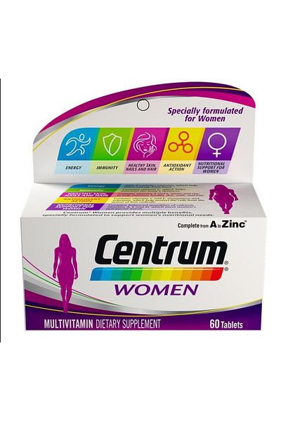 Centrum فيتامينات متعددة للنساء، 60 قرصًا