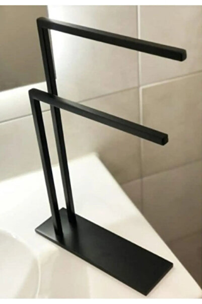 Genel Markalar Siyah Ferforje Döküm Malzeme Sağlam Devrilmez Set Üstü Havlulu...