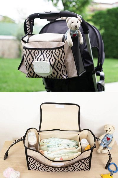 HOMELİFE EV TEKSTİL Easy Portable Functional Stylish Baby Care Bag