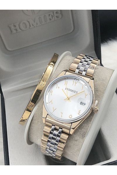 Homies Women's Watch New Season with Steel Bracelet Gift Hmse- 202062207