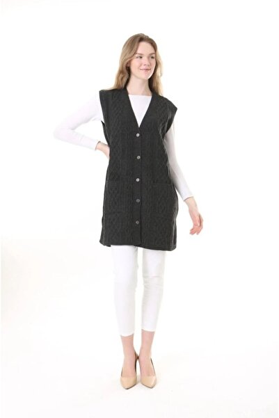 Fresh&Moda Women's Wool Winter Mother Long Knitwear Vest