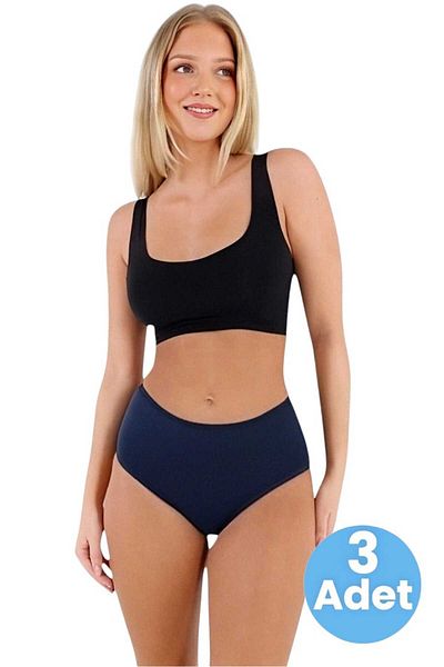 Uniquetrenders Women's Cotton Combed Single Jersey Fabric Bato Panties Women's Bato Panties 3 Pieces