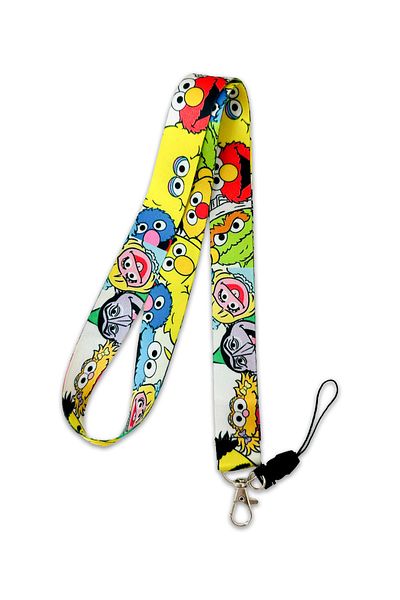 PABALAS Sesame Street Pattern Neck Lanyard Strap Name Badge Holder-Phone Strap