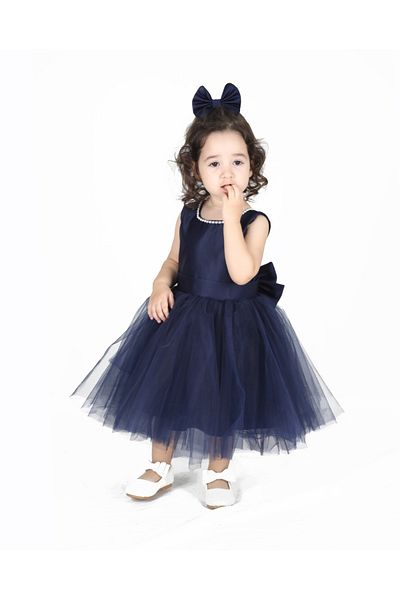 NSMLİFE Girls Birthday Prom Show Dress with Pearls