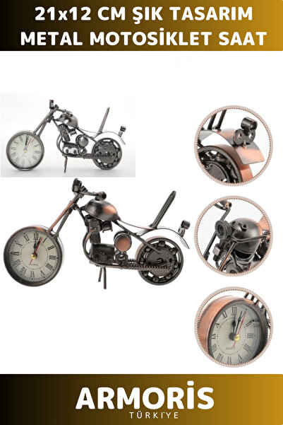 Armoris Yeni Seri Vintage Nostaljik Dekoratif Alarmlı Pilli Kullanışlı Şık Me...