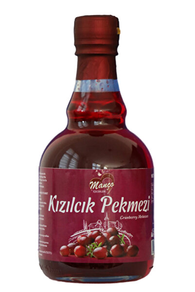 Manço Kızılcık Pekmezi Cam ( Kulplu ) Şişe 700 ml