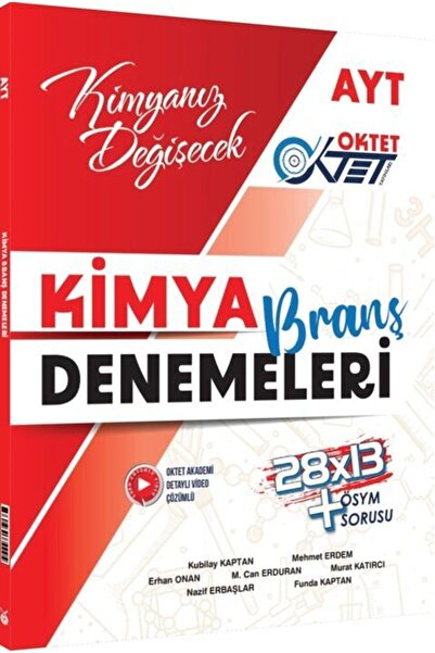 Ulti Yayınları Oktet Yayınları AYT Kimya 28 x 13 Branş Denemeleri