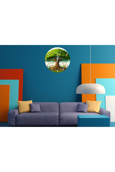 Ti Play Tİ-PLAY TREE OF LIFE 30X30CM ΑΚΡΥΛΙΚΟ ΔΙΑΚΟΣΜΗΤΙΚΟ ΜΟΝΤΕΡΝΟ ΡΟΛΟΙ ΤΟΙΧΟΥ