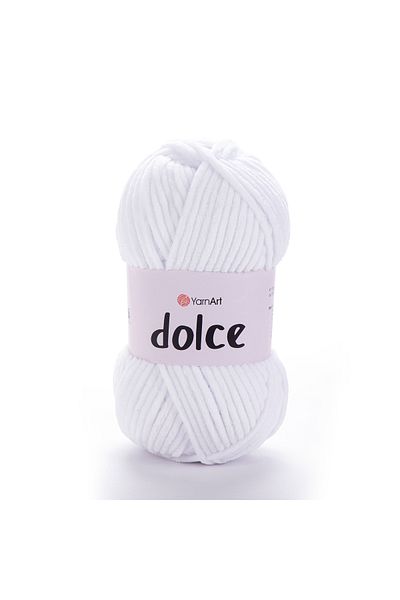 Yarnart Dolce - Βελούδινο Χειροποίητο Νήμα Λευκό-741