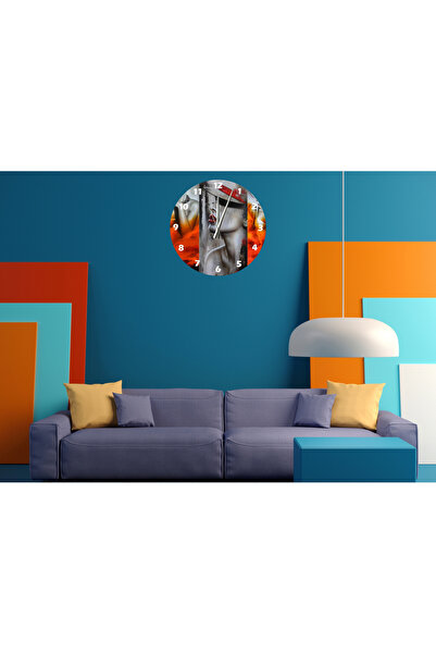 Ti Play Tİ-PLAY ROȘU 30X30CM CEAS DE PERETE MODERN DECORATIV ACRILIC