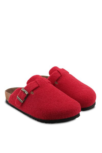 Slazenger Red Leo Felt Women's Slippers