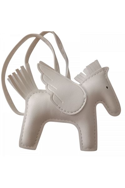 mos&more White Bag Ornament Accessory Keychain