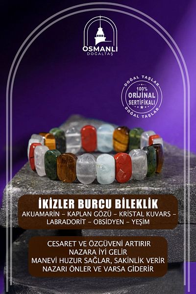 OSMANLI DOĞAL TAŞ سوار من الحجر الطبيعي ذو قصة واسعة من برج الجوزاء