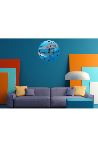 Ti Play Tİ-PLAY MARE MEGALODON 30X30CM CEAS DE PERETE DECORATIV MODERN ACRILIC